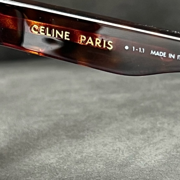 Celine Monogram Acetate Triomphe CL 40167I Sunglasses Havana NWT main image 13